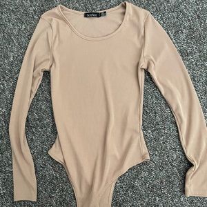 Pink long sleeve body suit